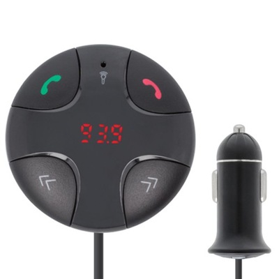 ADAPTER FM BLUETOOTH DO MUZYKI Z TELEFONU W AUCIE