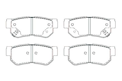 Breck гальмівні колодки ham. hyundai задня sonata 98-/santa fe фото №1