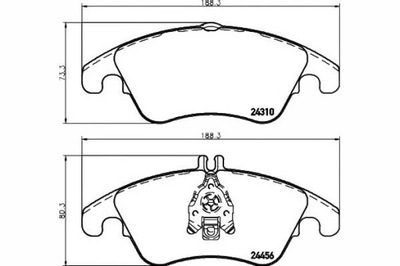 Textar гальмівні колодки гальмівні mercedes перед w204 280-35 фото №1
