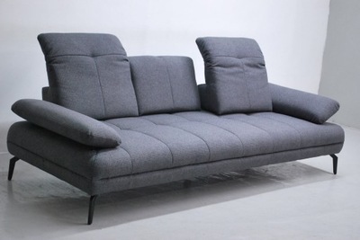 RZP nowa nowoczesna sofa 3 osobowa KANAPA popielata tkanina oparcie regulow