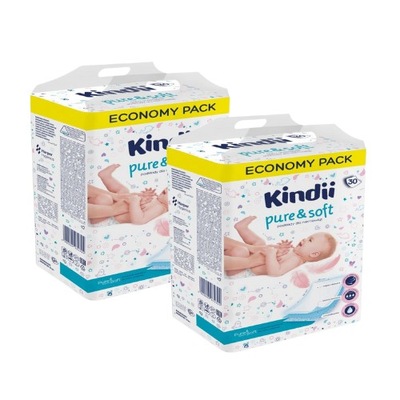 Podkłady dla niemowląt Kindii pure & soft