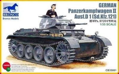 Model do sklejania Bronco CB35061 Panzerkampfwagen II Ausf.D1 (Sd.Kfz.121)