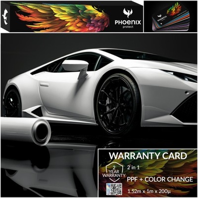 FILM PPF PHOENIX PROTECT ZMIANA KOLORU AUTO MATTE ALUMINIUM SILVER 152X100CM  