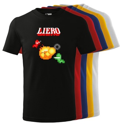 KOSZULKA MĘSKA GRA LIERO RETRO XL