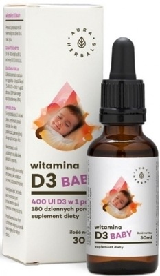 Aura Herbals Witamina D3 baby krople 30 ml