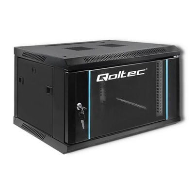 Qoltec Szafa RACK 19" | 6U | 600 x 370 x 450 | Czarna