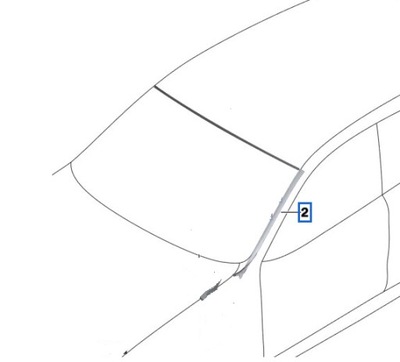 Listwa boczna szyby przód BMW X4 G02 Oryginał