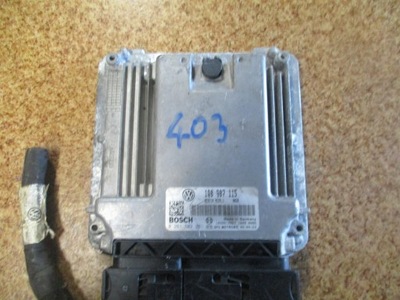 Блок управления двигателя vw eos 2.0 tfsi 1q0907115 фото №1