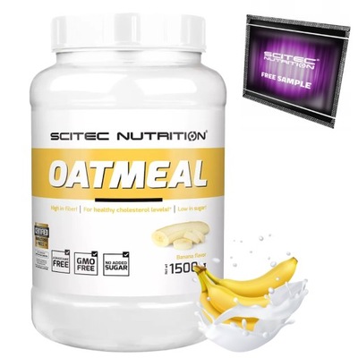 SCITEC OATMEAL 1500G PŁATKI OWSIANE BEZ CUKRU WPC