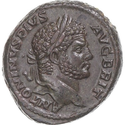 Moneta, Caracalla, As, 197-217, Rome, AU(55-58), B