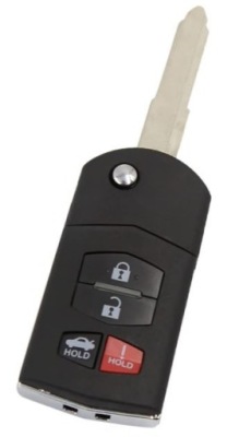 Корпус пульта pilot mazda 2 3 5 6 cx-7 rx-8 4 кнопки фото №1