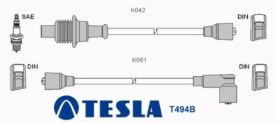 T494b провода зажигания teslapeugeot фото №1