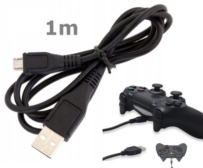 Kabel micro USB ładowanie Pad PS4 MicroUSB 1m Pad Xbox One