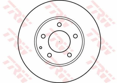 ДИСКИ ТОРМОЗНЫЕ ТОРМОЗНЫЕ ПЕРЕД TRW DF4012