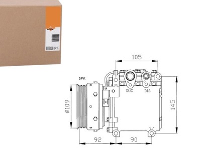 Компресор кондиціонера mitsubishi carisma colt v l фото №1