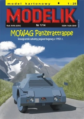 1:25 Pojazd bojowy MOWAG Panzeratrappe MODELIK 1/14