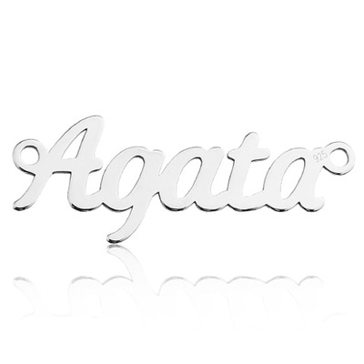 Łącznik Imię Agata, srebro 925 BL AGATA