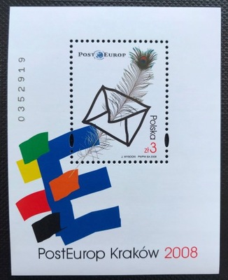 Blok 208 ** 2008 – PostEurop Kraków 2008