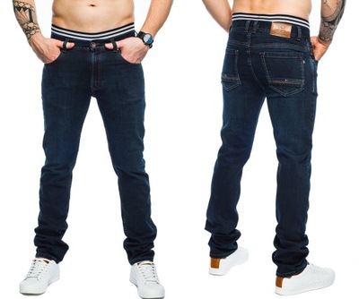 SPODNIE MĘSKIE STANLEY JEANS - 400/01 - 88cm L30