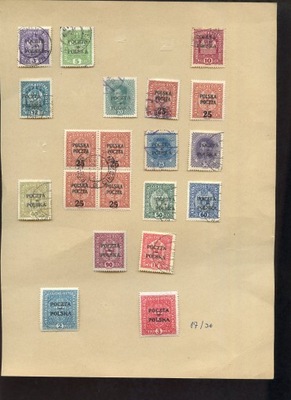 Wydanie krakowskie zestaw znaczkow na karcie