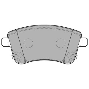 КОЛОДКИ ГАЛЬМІВНІ DELPHI LP2203 + В ПОДАРУНОК