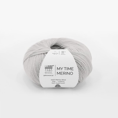 Włóczka Gabo Wool My Time Merino 9571 Popiel