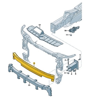 SIJA BUFERIO AUDI Q5 80A807113C. PRODUKTAS NOWY, ORIGINALUS 