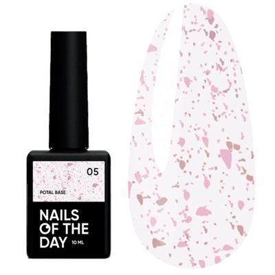 Základňa NAILSOFTHEDAY Potal 05 mliečna s ružovým potalom 10 ml