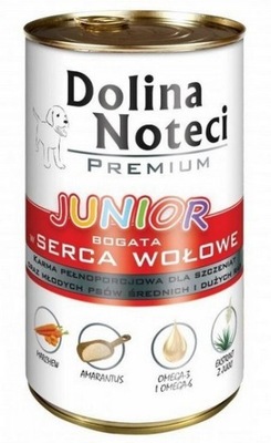 Dolina Noteci Premium Pies Junior Serca wołow