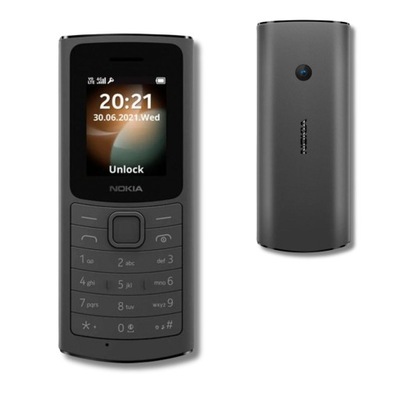 Telefon klasyczny Nokia Telefon komórkowy Lyra 110 4G DS TA-1386 czarny