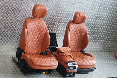 Сиденья кожа nappa заднее сиденье обшивки mercedes w223 5os s f260 фото №1