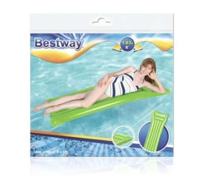 BESTWAY Dmuchany materac plażowy Zielony 183x76cm