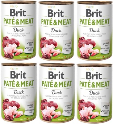 BRIT Paté and Meat Duck 6x 400g