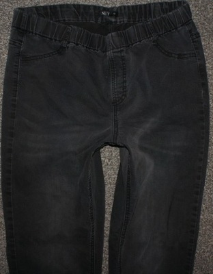 xlnt KAPPAHL - CZARNE JEANSY RURKI LEGGINSY 46