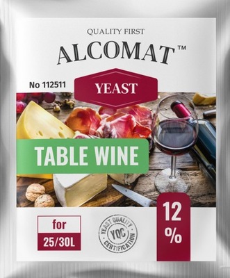 Drożdże do wina stołowego Alcomat Table Wine HIT!