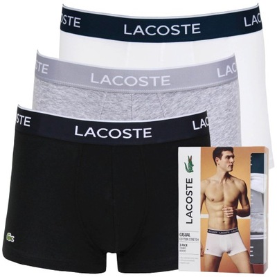 BOKSERKI MĘSKIE LACOSTE 3PACK |5H3389-00 NUA |XL