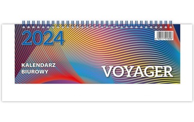 Kalendarz 2024 biurowy Voyager - biały