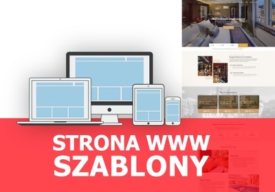 Szablon, strona internetowa www + domena + hosting