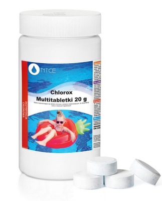 1kg CHLOROX MULTITABLETKI 20g CHLOR DO BASENU