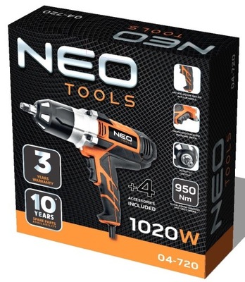 КЛЮЧ UDAROWY NEO TOOLS 04-720 1020 W 950 NM 230 V