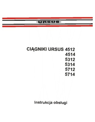 URSUS 4512...5314, 5712, 5714 - MANUAL MANTENIMIENTO  