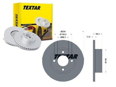 ДИСКИ ТОРМОЗНЫЕ ТОРМОЗНЫЕ 2 ШТУКИ VW ПЕРЕД A80 100 TEXTAR