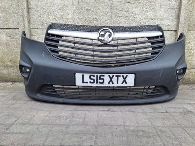 Opel vivaro b 14-19 бампер + решітка радіатора фото №1