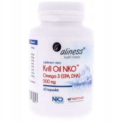 ALINESS Krill Oil NKO 500mg olej z kryla 60 sztuk