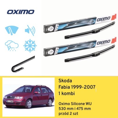 ESCOBILLAS PARTE DELANTERA PARA SKODA FABIA 1 UNIVERSAL (1999-2007) OXIMO  