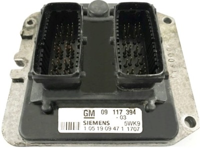 KOMPIUTERIS ECU OPEL ASTRA 1.8 09117394 5WK9 ŠVARUS 