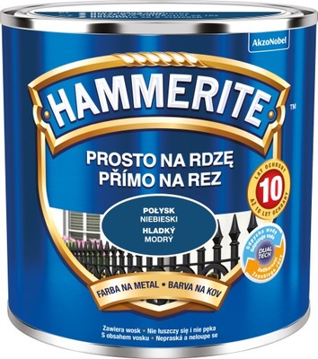 Hammerite Niebieski Połysk 0,25L