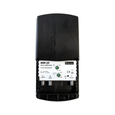 Wzmacniacz masztowy WM-20 UHF VHF DVB-T2 5G PROTEC