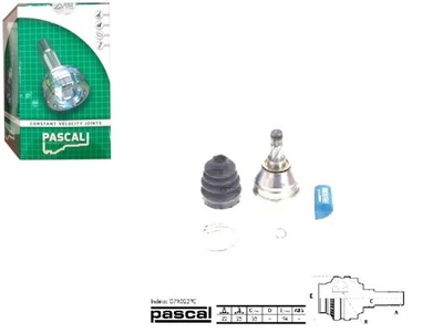 Шарнір привідний внутрішній opel astra f calibra a фото №1