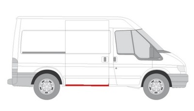 ПОРОГ ПОД ДВЕРЬ СДВИЖНЫЕ ПРАВАЯ FORD TRANSIT 00-13